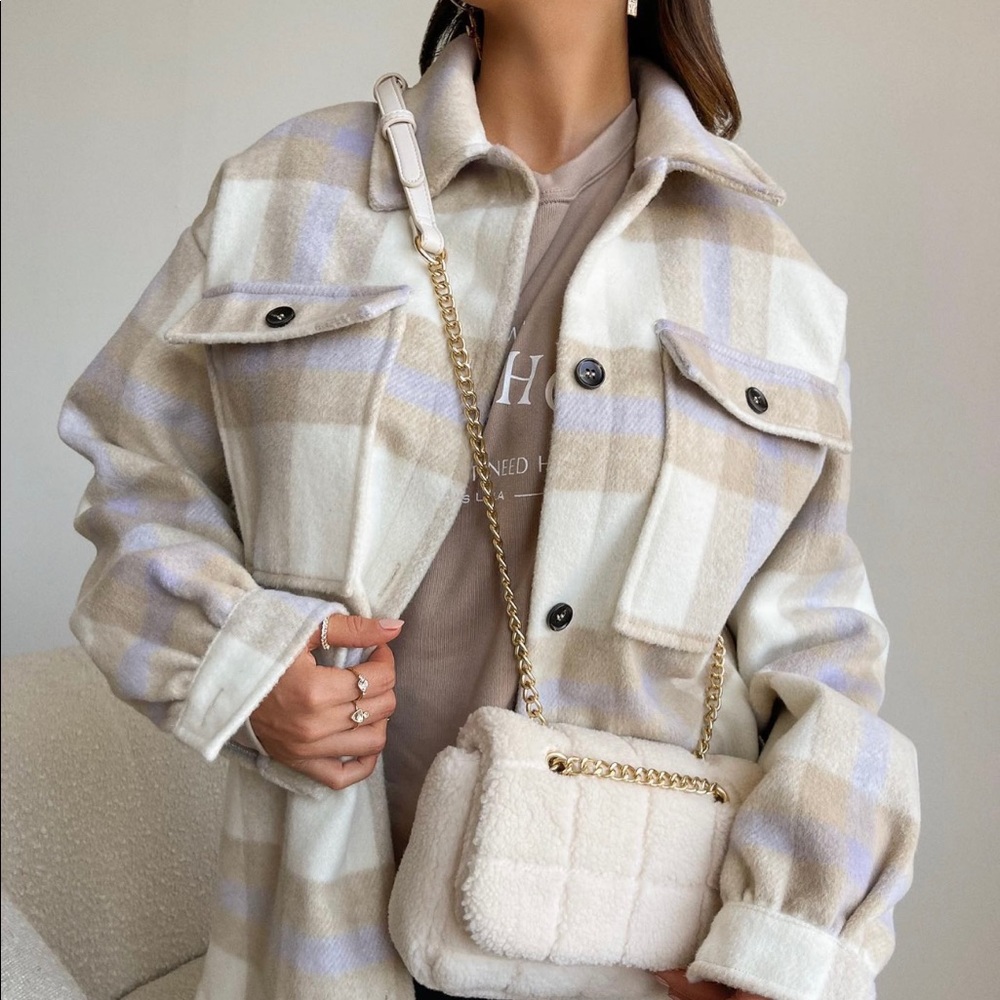 New Flannel long sleeve shacket